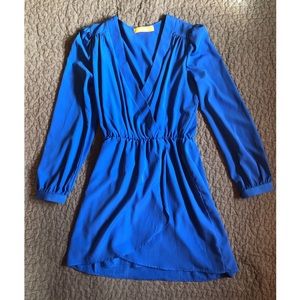 Long Sleeve Blue Dress